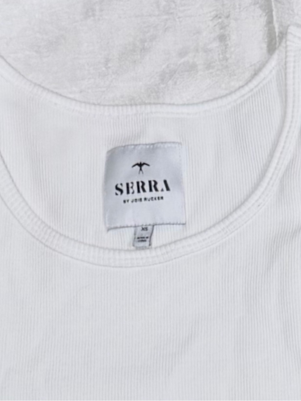 Serra by Joie Rucker Ribbed Tank Top White Size XS Luxury Basic Capsule Wardrobe - Picture 5 of 5